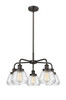 INNOVATIONS 916-5CR-OB-G172 Fulton 5 24.5 inch Chandelier Oil Rubbed Bronze