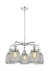 INNOVATIONS 916-5CR-PC-G142 Chatham 5 24.5 inch Chandelier Polished Chrome