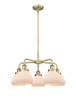 INNOVATIONS 916-5CR-AB-G171 Fulton 5 24.5 inch Chandelier Antique Brass