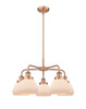 INNOVATIONS 916-5CR-AC-G171 Fulton 5 24.5 inch Chandelier Antique Copper