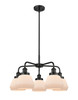 INNOVATIONS 916-5CR-BK-G171 Fulton 5 24.5 inch Chandelier Matte Black