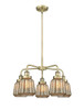 INNOVATIONS 916-5CR-AB-G146 Chatham 5 24.5 inch Chandelier Antique Brass