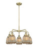 INNOVATIONS 916-5CR-AB-G146 Chatham 5 24.5 inch Chandelier Antique Brass