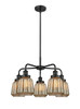 INNOVATIONS 916-5CR-BK-G146 Chatham 5 24.5 inch Chandelier Matte Black