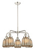 INNOVATIONS 916-5CR-PN-G146 Chatham 5 24.5 inch Chandelier Polished Nickel