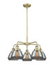 INNOVATIONS 916-5CR-AB-G173 Fulton 5 24.5 inch Chandelier Antique Brass