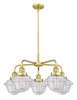 INNOVATIONS 916-5CR-SG-G534 Oxford 5 24.5 inch Chandelier Satin Gold
