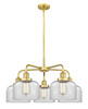 INNOVATIONS 916-5CR-SG-G72 Cone 5 26 inch Chandelier Satin Gold