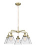 INNOVATIONS 916-5CR-AB-G42 Cone 5 25.75 inch Chandelier Antique Brass