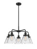 INNOVATIONS 916-5CR-BK-G42 Cone 5 25.75 inch Chandelier Matte Black