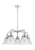 INNOVATIONS 916-5CR-PC-G42 Cone 5 25.75 inch Chandelier Polished Chrome