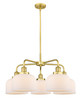 INNOVATIONS 916-5CR-SG-G71 Cone 5 26 inch Chandelier Satin Gold