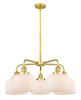 INNOVATIONS 916-5CR-SG-G71 Cone 5 26 inch Chandelier Satin Gold