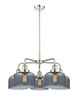 INNOVATIONS 916-5CR-PN-G73 Cone 5 26 inch Chandelier Polished Nickel