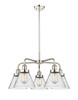 INNOVATIONS 916-5CR-PN-G44 Cone 5 25.75 inch Chandelier Polished Nickel