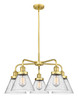 INNOVATIONS 916-5CR-SG-G44 Cone 5 25.75 inch Chandelier Satin Gold