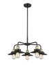 INNOVATIONS 916-5CR-BAB-M6-BK Ballston Urban 5 26 inch Chandelier Black Antique Brass