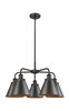 INNOVATIONS 916-5CR-OB-M13-OB Ballston Urban 5 26 inch Chandelier Oil Rubbed Bronze