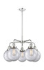 INNOVATIONS 916-5CR-PC-G202-8 Whitney 5 26 inch Chandelier Polished Chrome