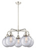 INNOVATIONS 916-5CR-PN-G202-8 Whitney 5 26 inch Chandelier Polished Nickel