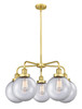 INNOVATIONS 916-5CR-SG-G202-8 Whitney 5 26 inch Chandelier Satin Gold