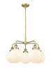 INNOVATIONS 916-5CR-AB-G201-8 Beacon 5 26 inch Chandelier Antique Brass