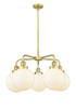 INNOVATIONS 916-5CR-SG-G201-8 Beacon 5 26 inch Chandelier Satin Gold