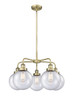 INNOVATIONS 916-5CR-AB-G204-8 Beacon 5 26 inch Chandelier Antique Brass