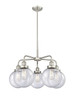 INNOVATIONS 916-5CR-SN-G204-8 Beacon 5 26 inch Chandelier Satin Nickel