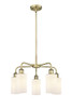 INNOVATIONS 516-5CR-AB-G801 Clymer 5 21.875 inch Chandelier Antique Brass