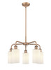 INNOVATIONS 516-5CR-AC-G801 Clymer 5 21.875 inch Chandelier Antique Copper