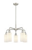 INNOVATIONS 516-5CR-SN-G801 Clymer 5 21.875 inch Chandelier Satin Nickel