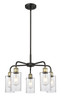 INNOVATIONS 516-5CR-BAB-G804 Ballston 5 21.875 inch Chandelier Black Antique Brass