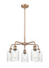 INNOVATIONS 516-5CR-AC-G342 Hadley 5 22.5 inch Chandelier Antique Copper