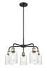 INNOVATIONS 516-5CR-BAB-G342 Hadley 5 22.5 inch Chandelier Black Antique Brass