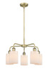 INNOVATIONS 516-5CR-AB-G341 Hadley 5 22.5 inch Chandelier Antique Brass