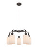INNOVATIONS 516-5CR-OB-G341 Hadley 5 22.5 inch Chandelier Oil Rubbed Bronze