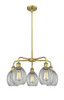 INNOVATIONS 516-5CR-BB-G82 Eaton 5 23.5 inch Chandelier Brushed Brass