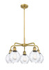 INNOVATIONS 516-5CR-BB-G362 Waverly 5 24 inch Chandelier Brushed Brass