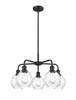 INNOVATIONS 516-5CR-BK-G362 Waverly 5 24 inch Chandelier Matte Black