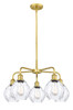 INNOVATIONS 516-5CR-SG-G362 Waverly 5 24 inch Chandelier Satin Gold