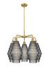 INNOVATIONS 516-5CR-BB-G673-8 Cascade 5 26 inch Chandelier Brushed Brass