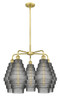 INNOVATIONS 516-5CR-SG-G673-8 Cascade 5 26 inch Chandelier Satin Gold