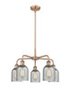 INNOVATIONS 516-5CR-AC-G257 Caledonia 5 23 inch Chandelier Antique Copper
