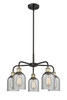 INNOVATIONS 516-5CR-BAB-G257 Caledonia 5 23 inch Chandelier Black Antique Brass