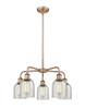 INNOVATIONS 516-5CR-AC-G259 Caledonia 5 23 inch Chandelier Antique Copper