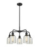INNOVATIONS 516-5CR-BK-G259 Caledonia 5 23 inch Chandelier Matte Black