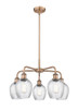 INNOVATIONS 516-5CR-AC-G292 Salina 5 23 inch Chandelier Antique Copper