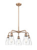 INNOVATIONS 516-5CR-AC-G394 Ellery 5 22.75 inch Chandelier Antique Copper