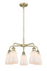 INNOVATIONS 516-5CR-AB-G391 Ellery 5 22.75 inch Chandelier Antique Brass